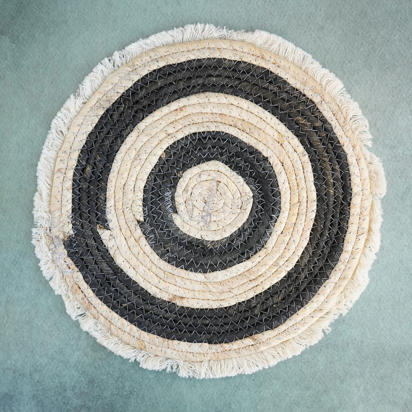 Boho Jute Trivet- Noir