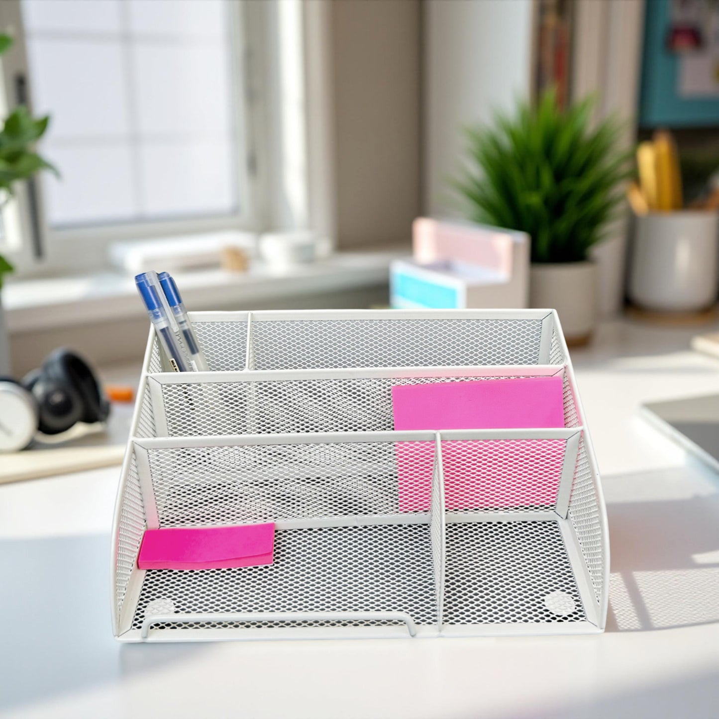 Mesh Stationery Desk Organiser