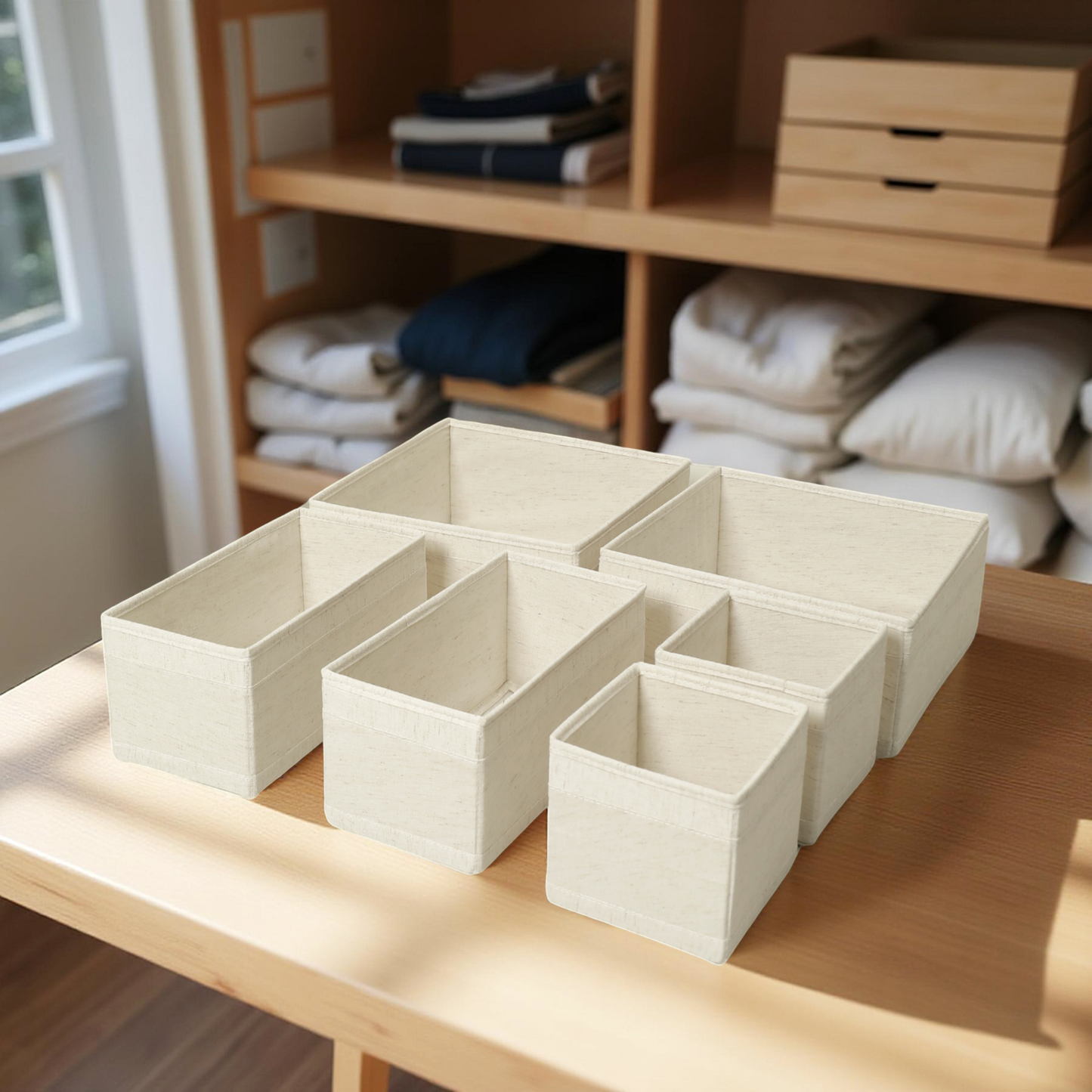Foldable Storage Organisers- Set of 6