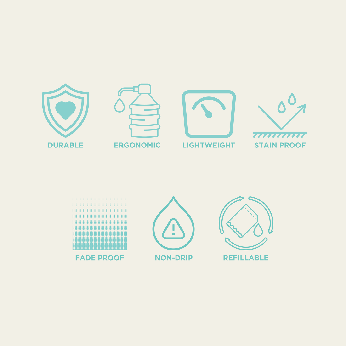 Grey Terrazzo Bathroom Set - 4 pcs