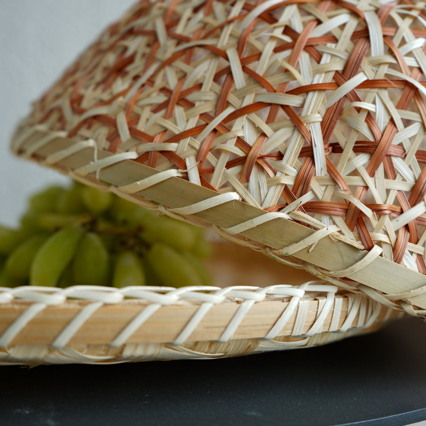Woven Cane Fruit Cover