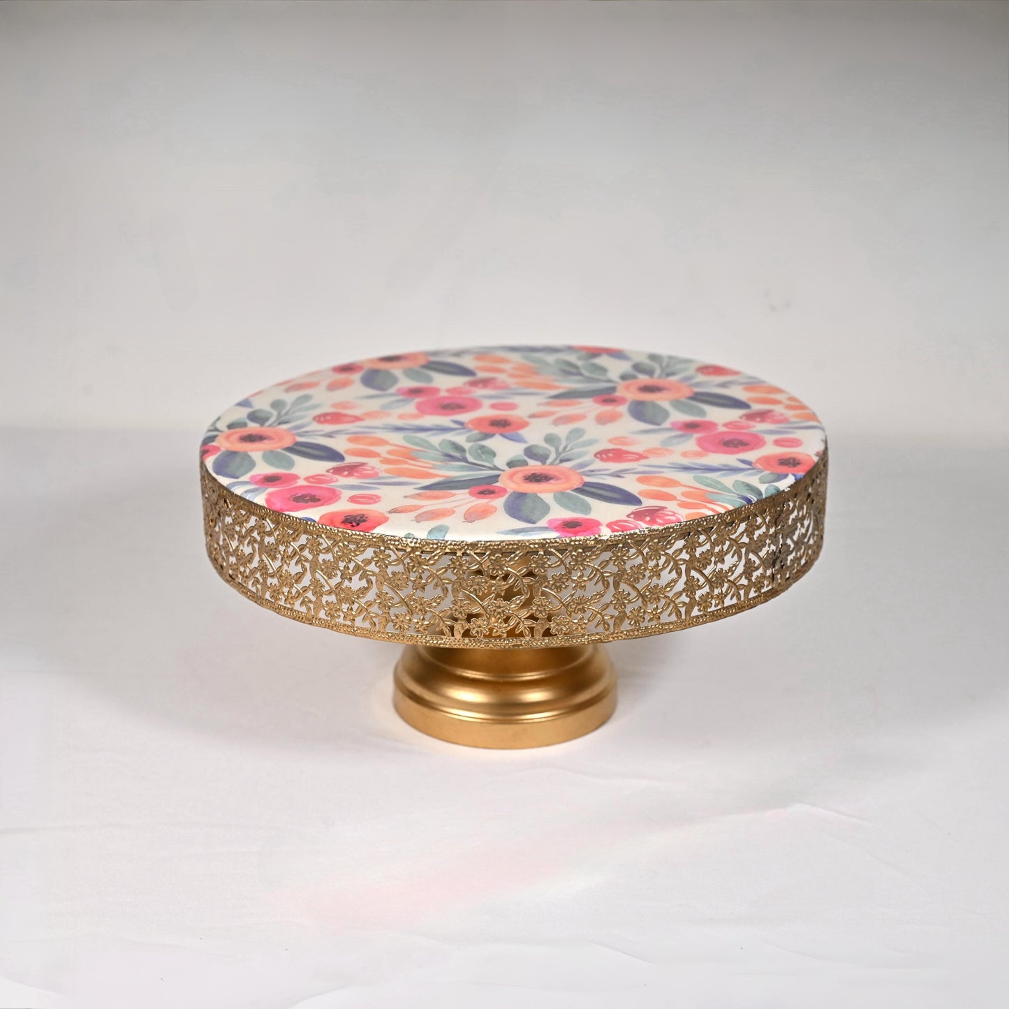 Floral Cake Stand - Blush