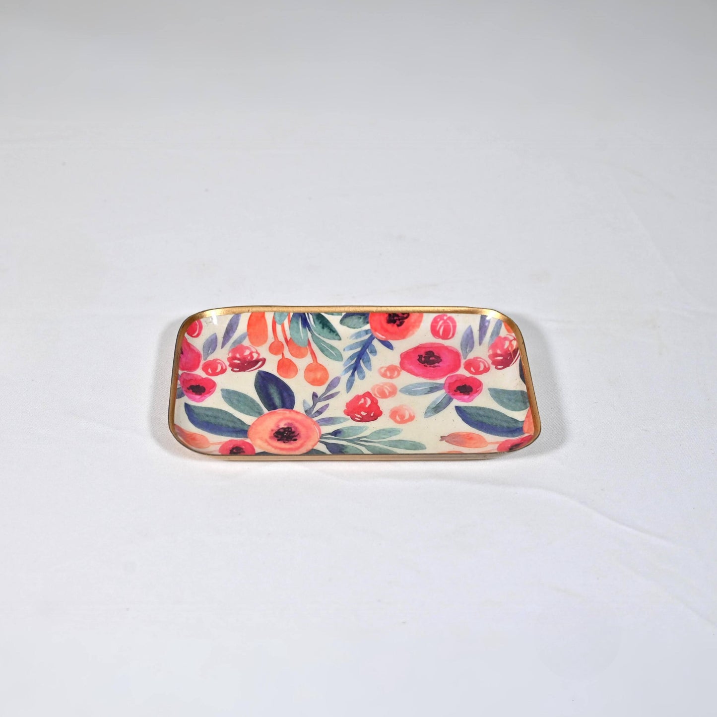Small Floral Starter Plate - Blush