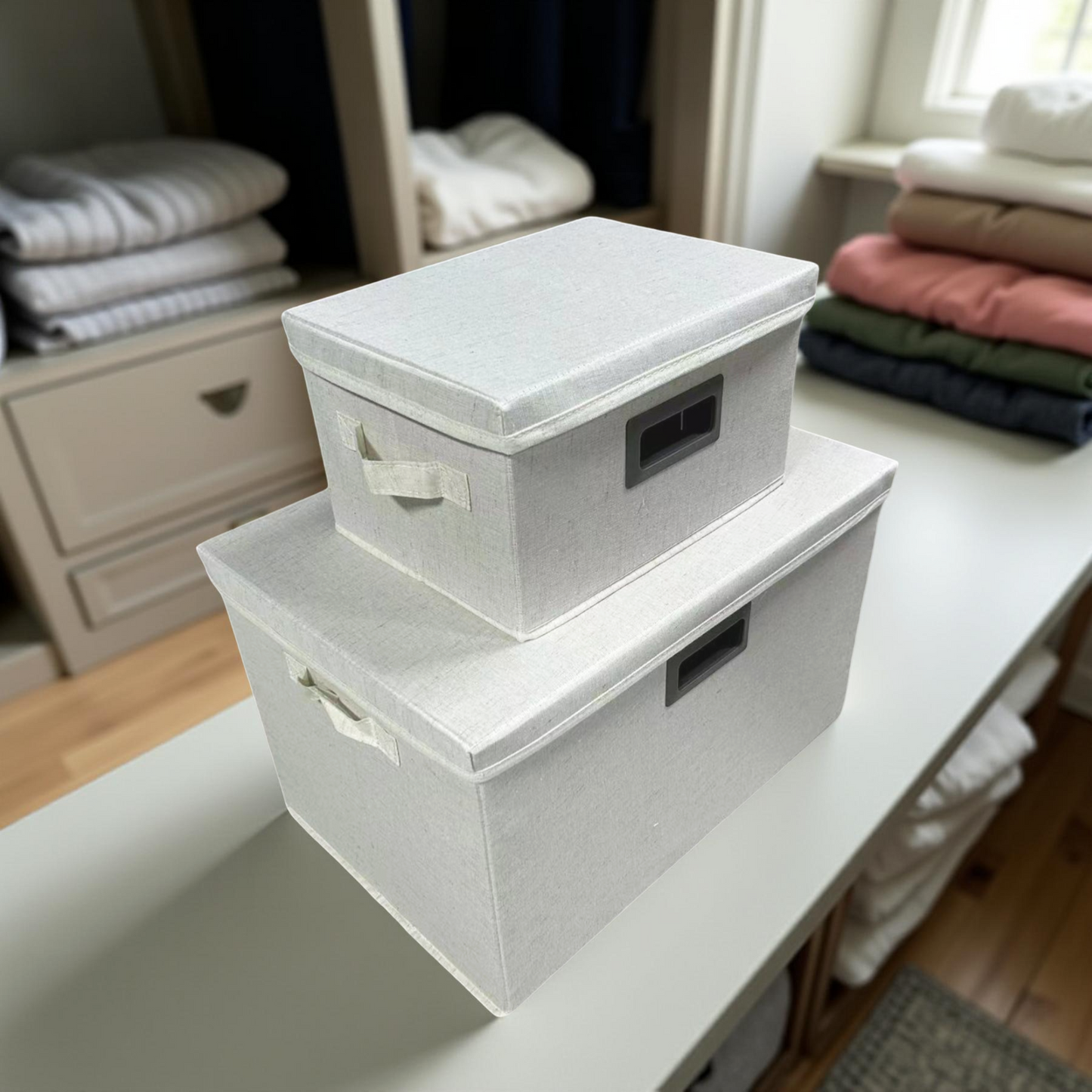 Foldable Storage Box with Lid