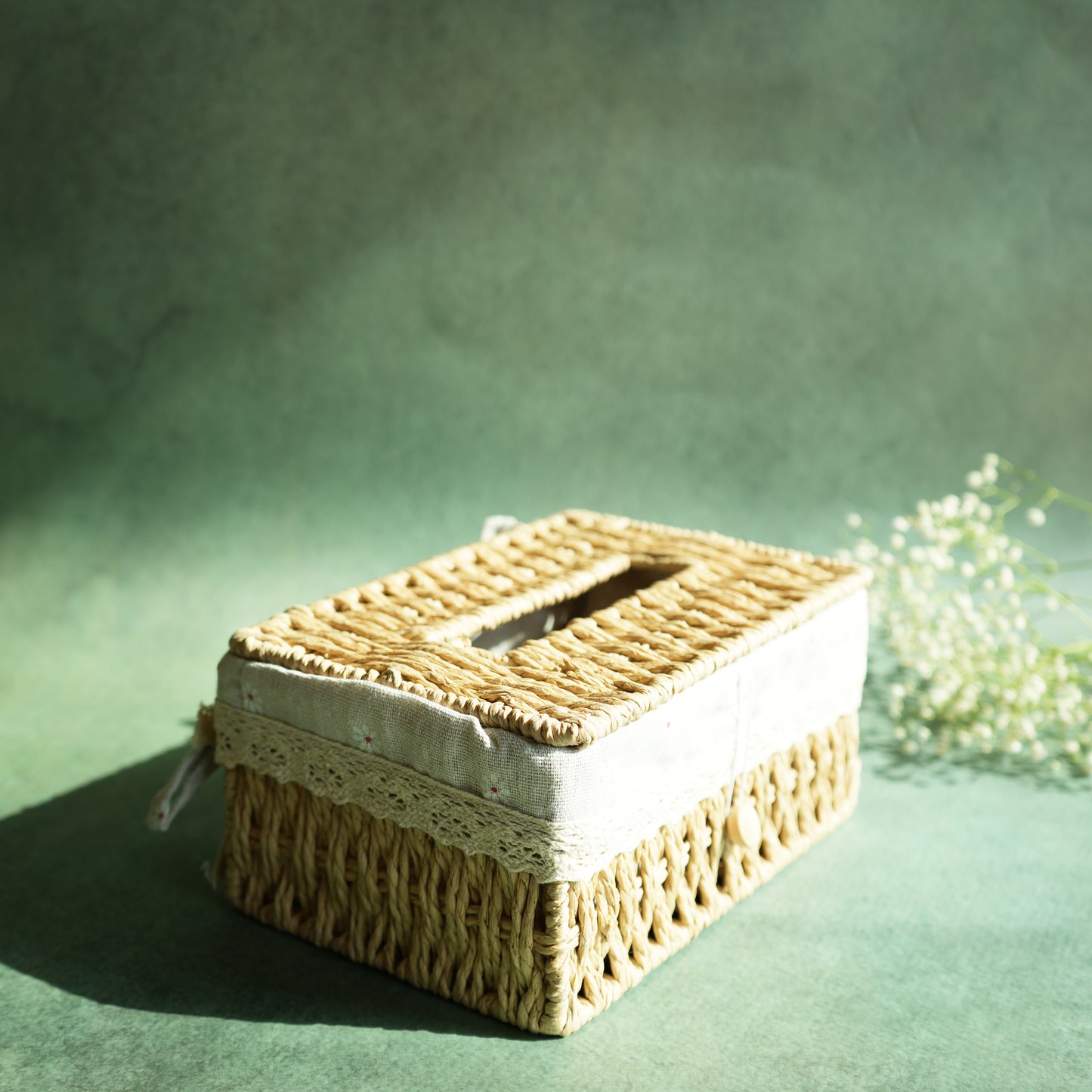 Rectangle Cane Tissue Box