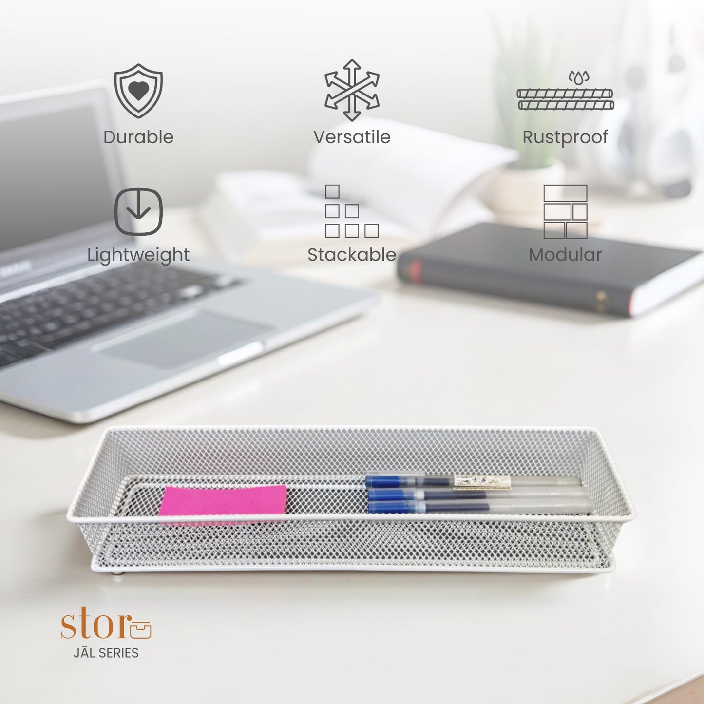 Stackable Mesh Storage Organiser