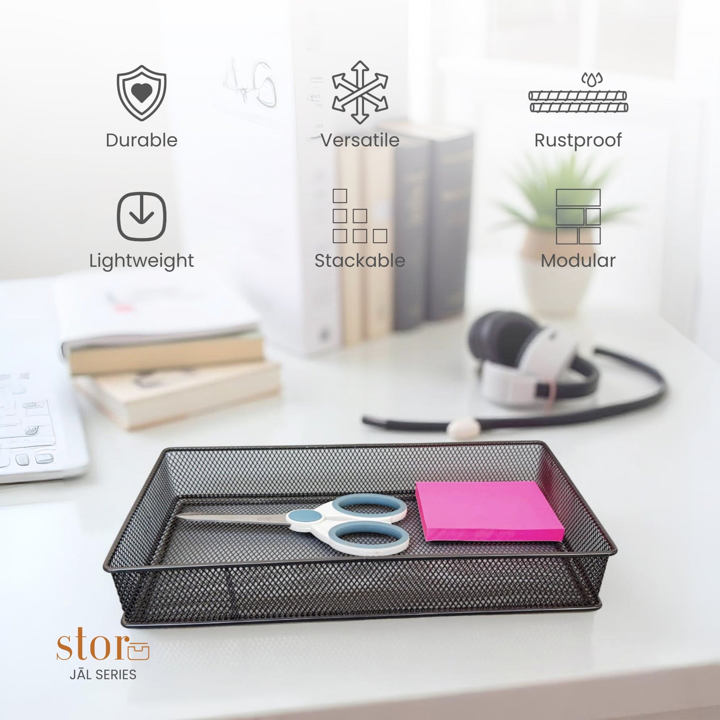 Stackable Mesh Storage Organiser