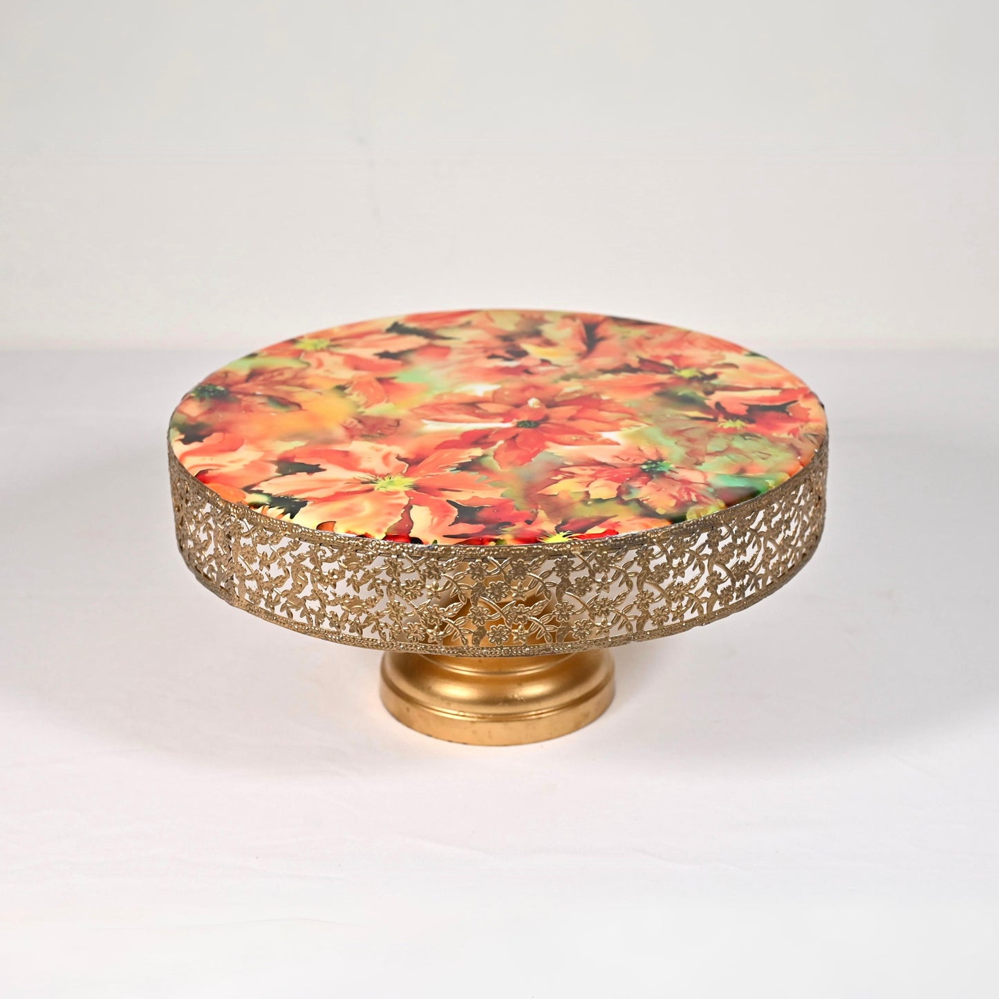 Floral Cake Stand - Marigold