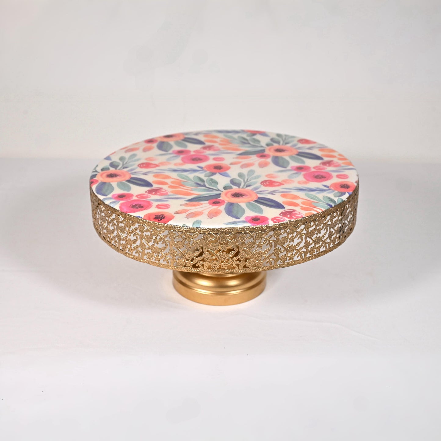 Floral Cake Stand - Blush