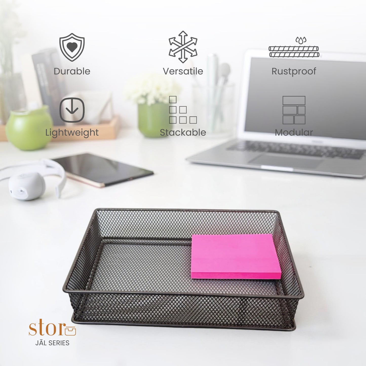 Stackable Mesh Storage Organiser