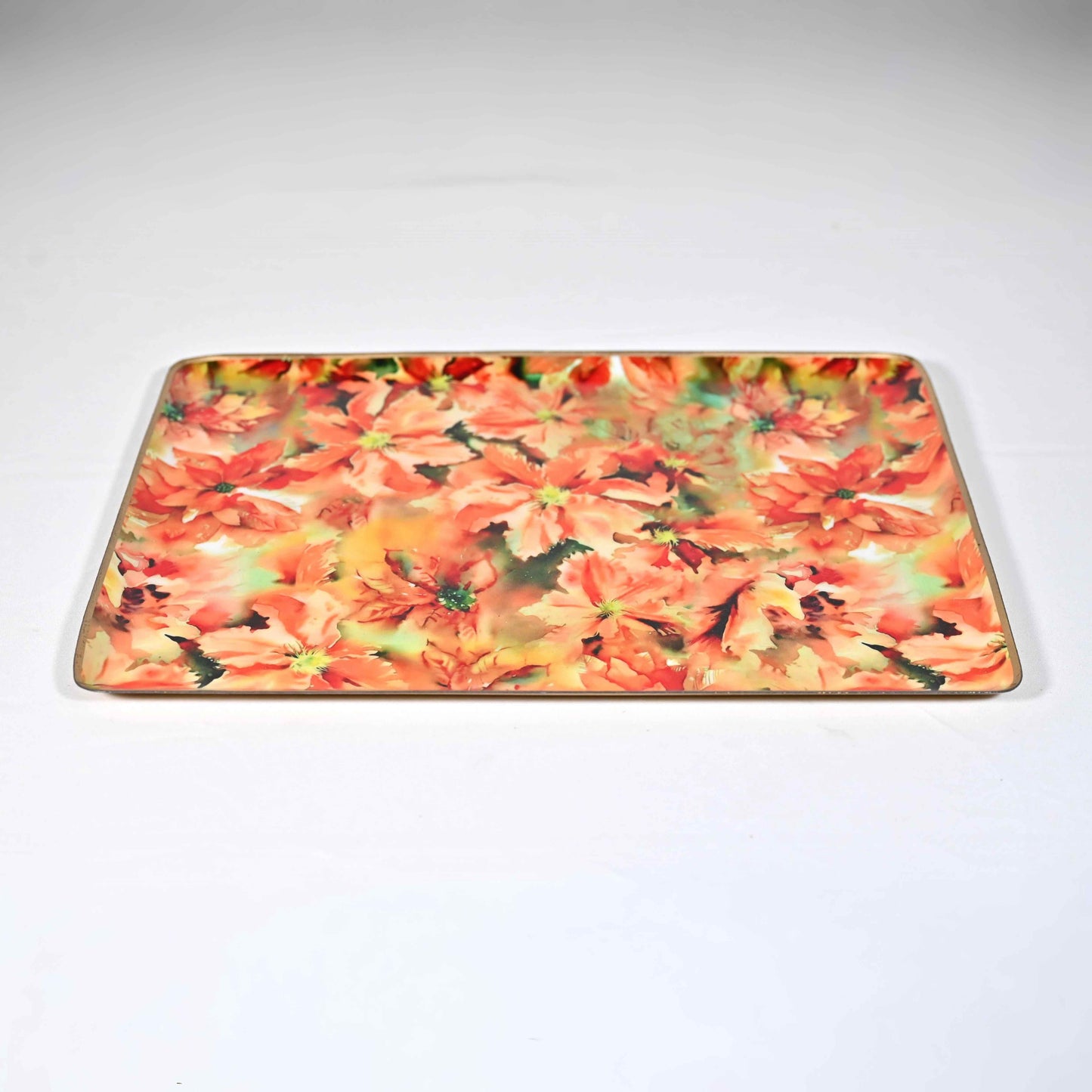 Large Floral Serving Tray - Marigold