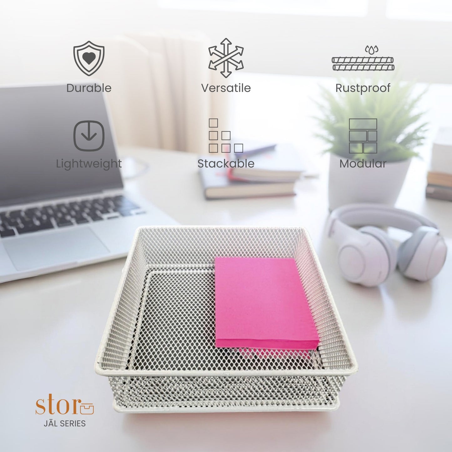 Stackable Mesh Storage Organiser