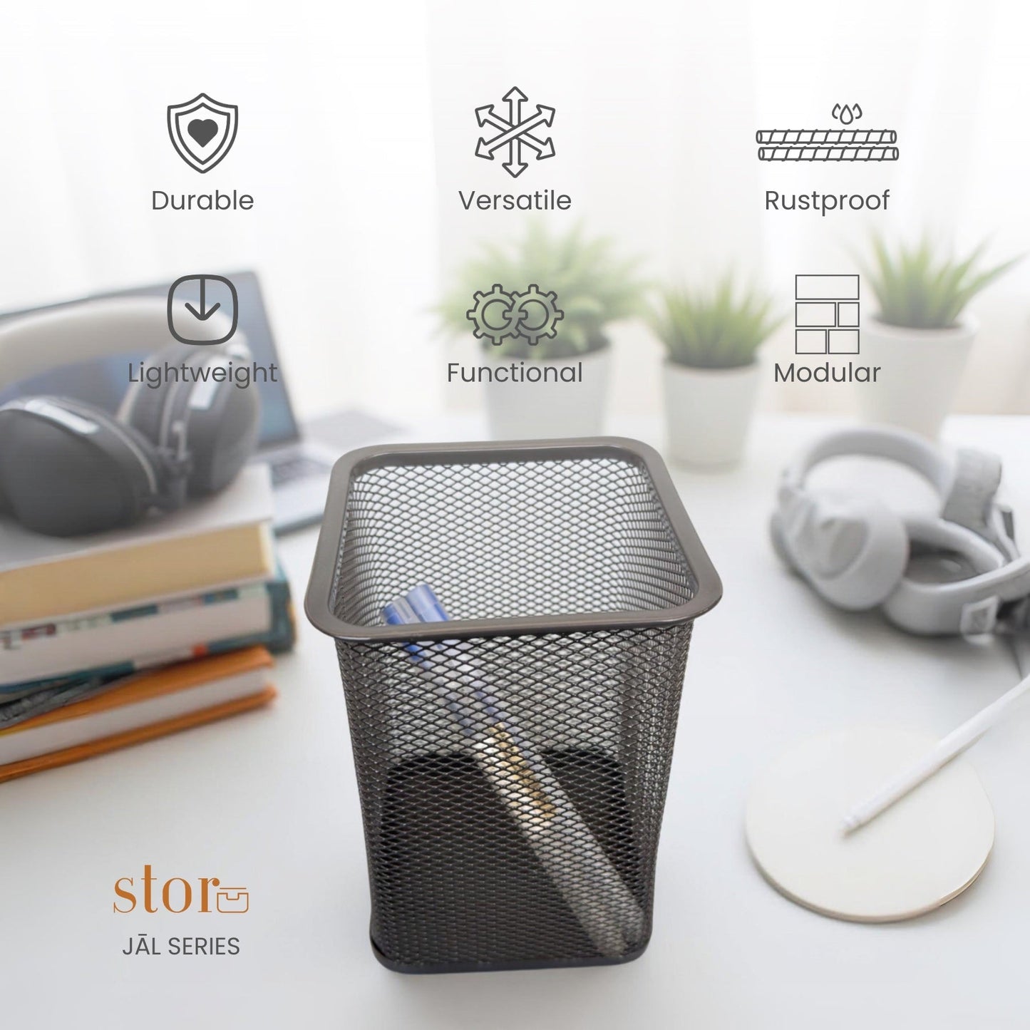 Square Mesh Stationery Organiser