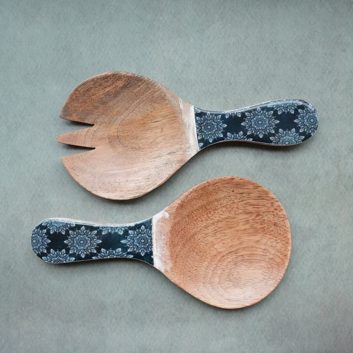 Iris Wooden Salad Servers
