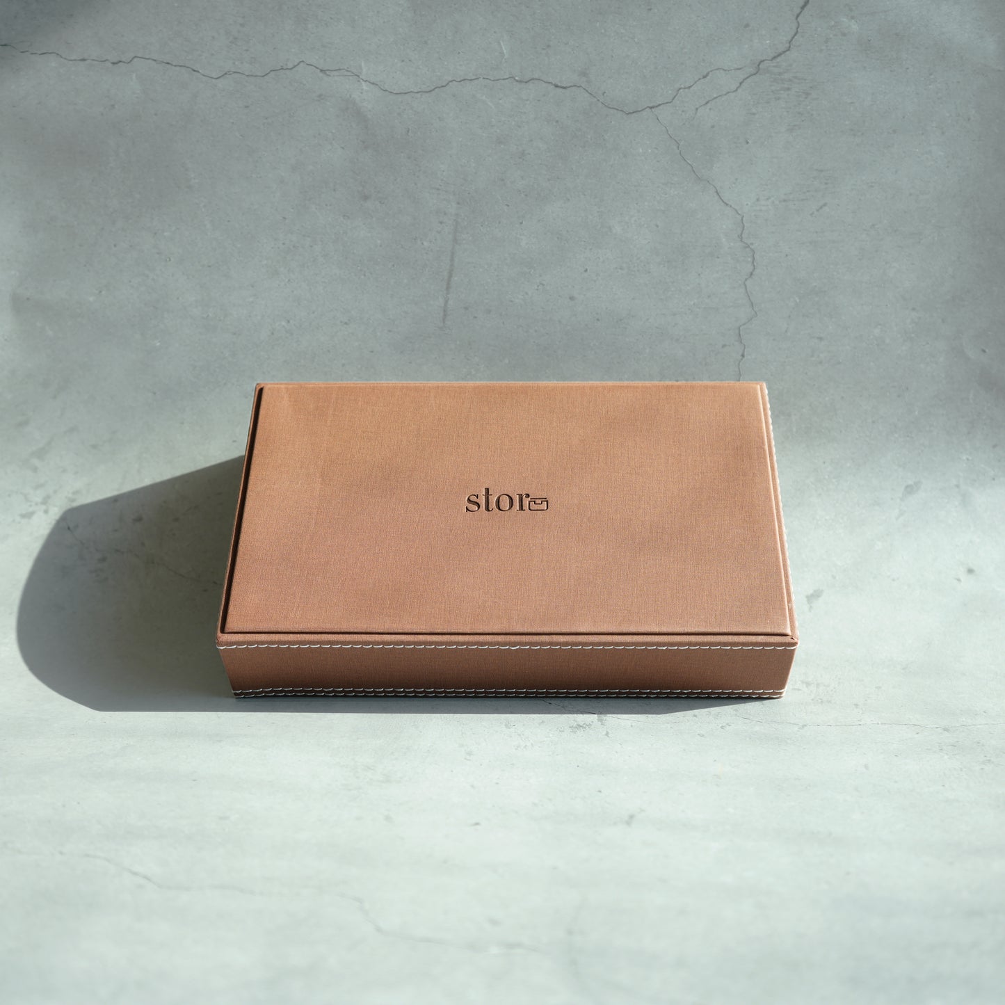 Umber Brown PU Leather Serving Tray - Small