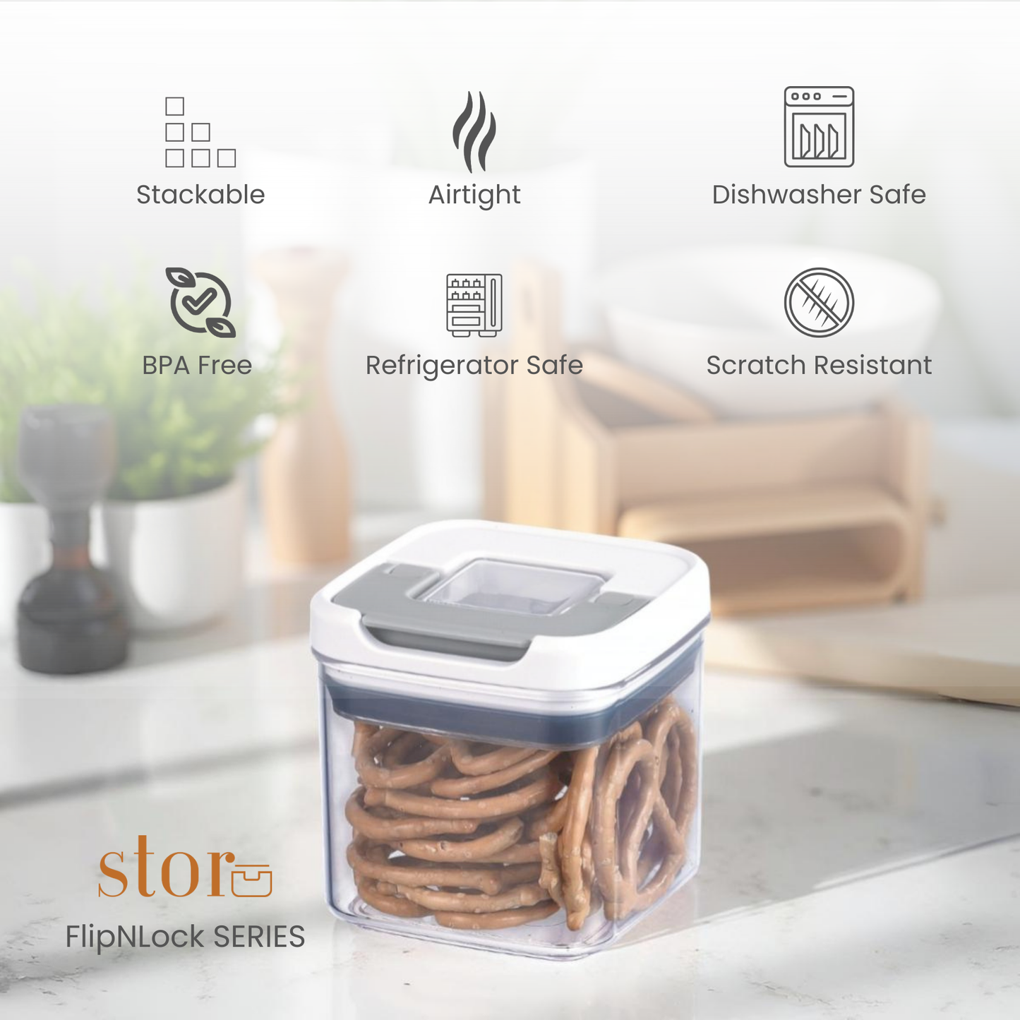 Dry Food Storage Container- 460ML FLIPnLOCK