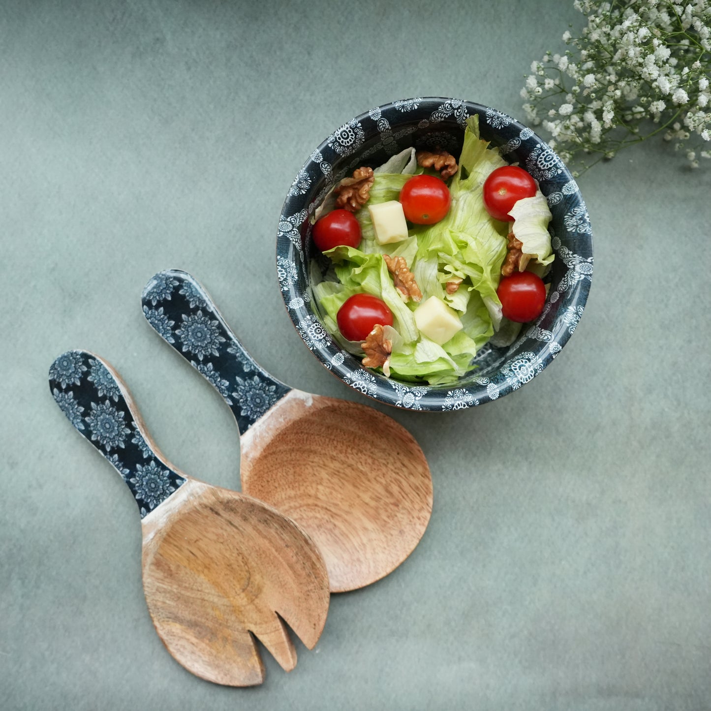 Iris Round Salad Bowl- Small