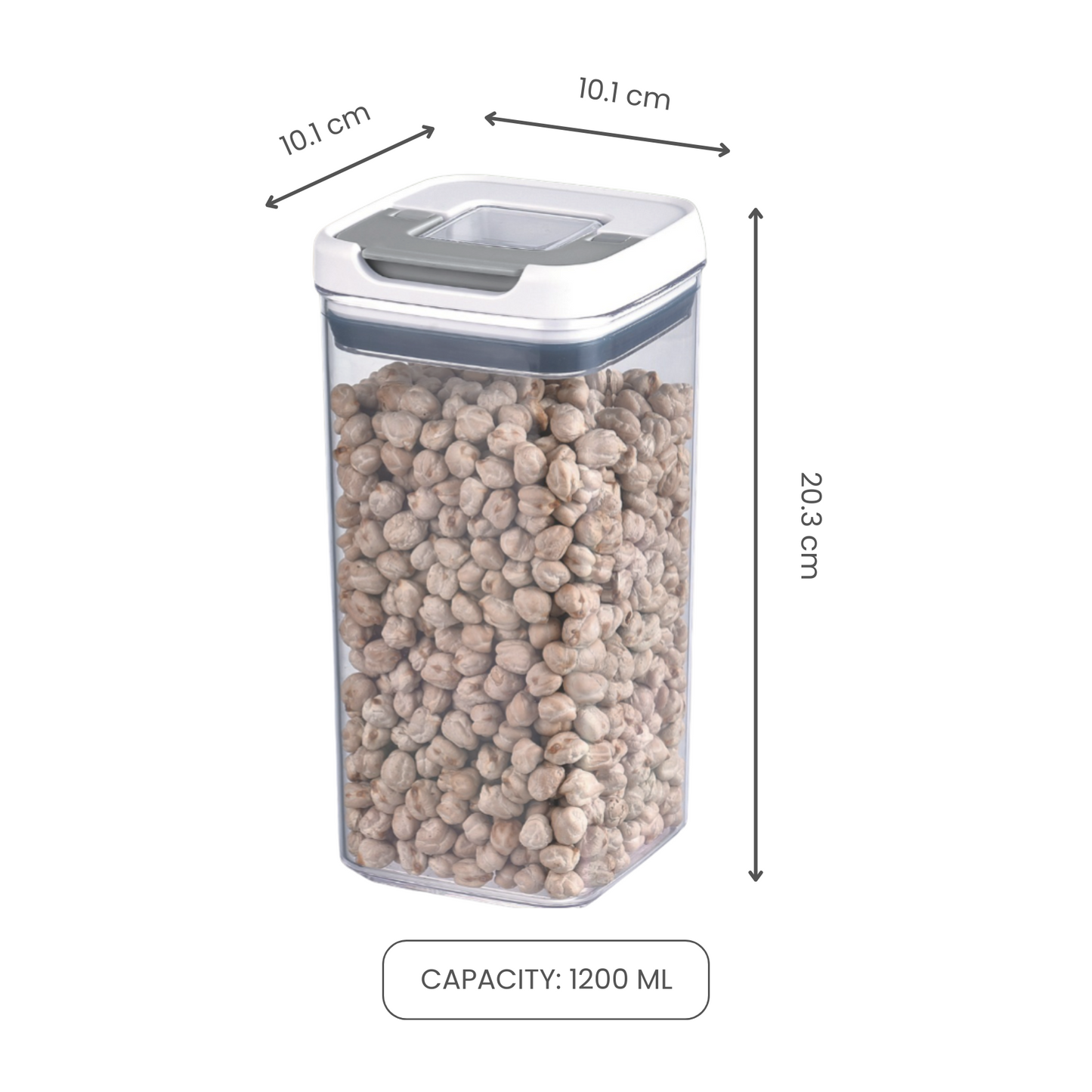 Dry Food Storage Container- 1200ML FLIPnLOCK
