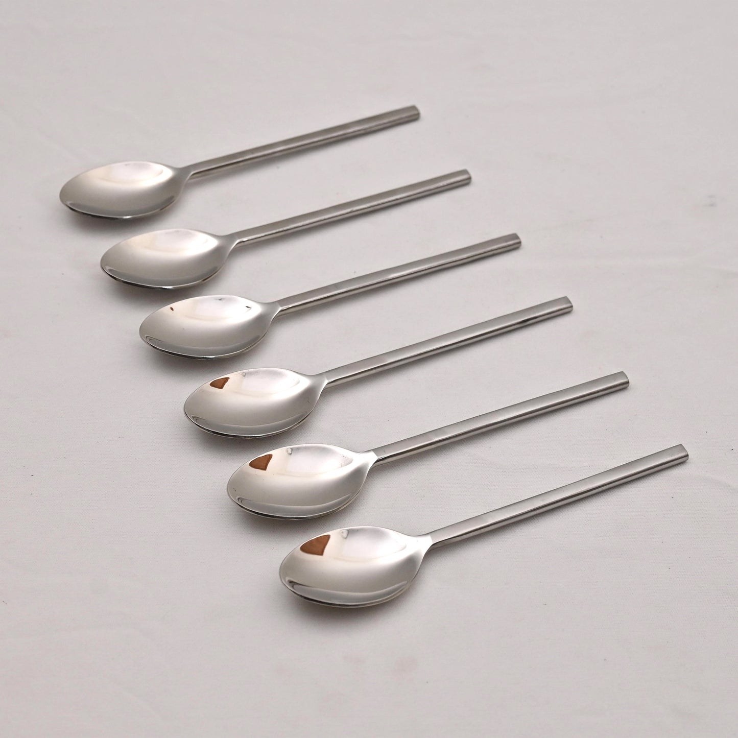 Semi-Matte Stainless Steel Dessert Spoon Set