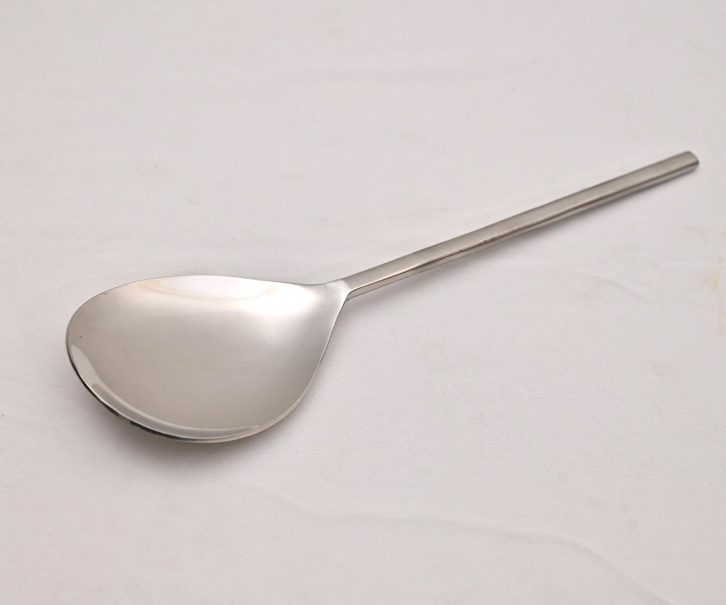 Semi-Matte Stainless Steel Oval Serving Spoon (Regular)