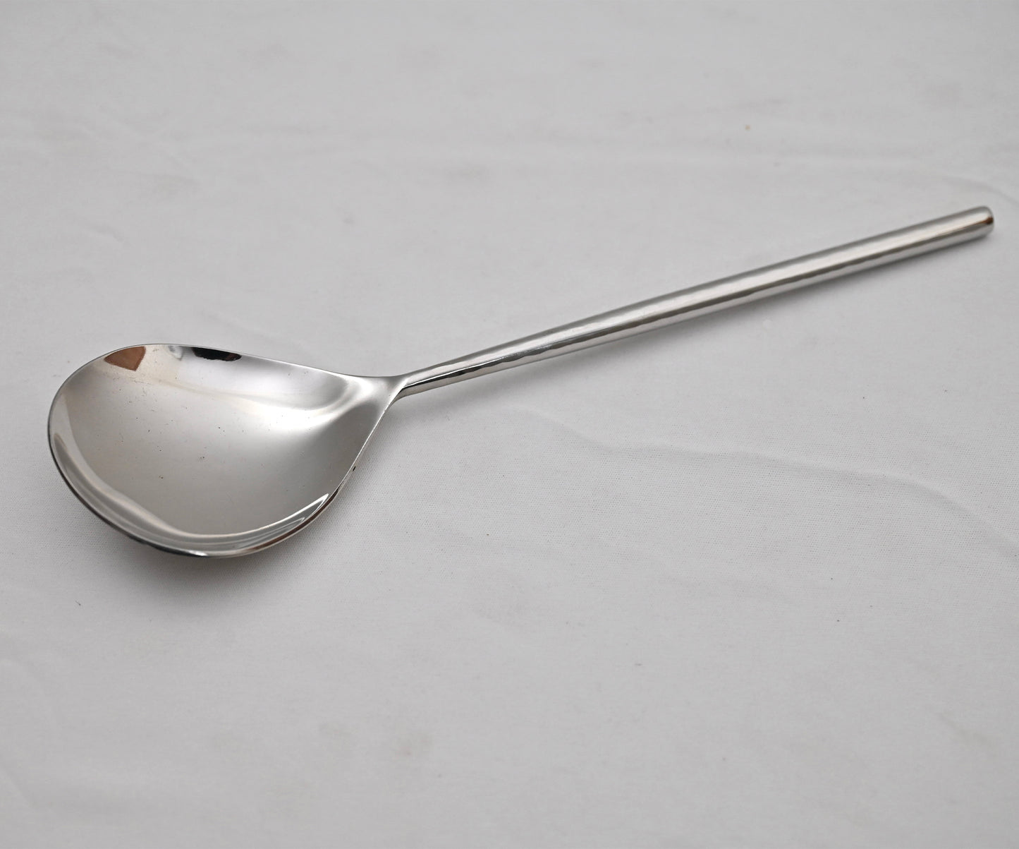 Hammered Stainless Steel Soup Serving Spoon (Regular)