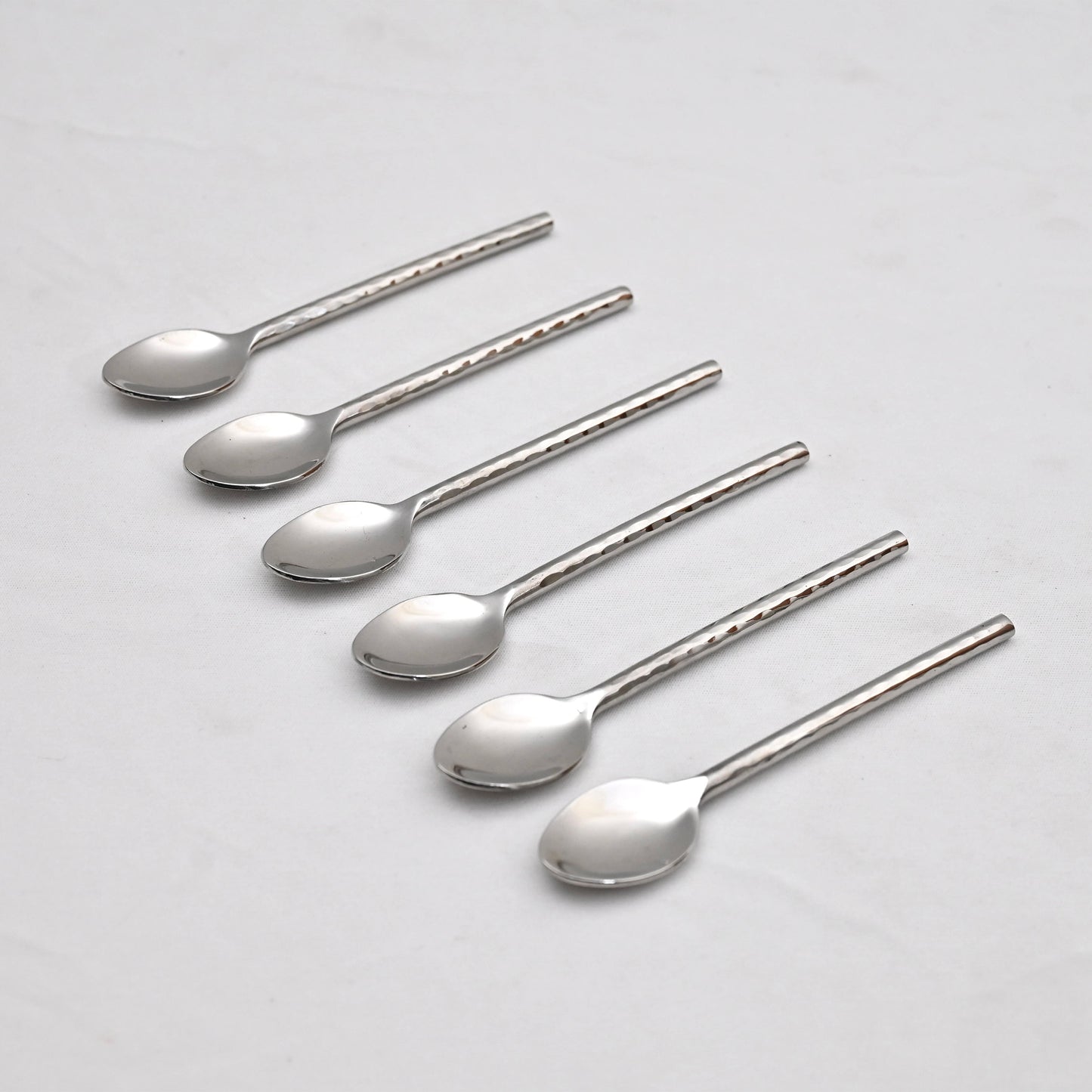 Hammered Stainless Steel Tea Spoon Set