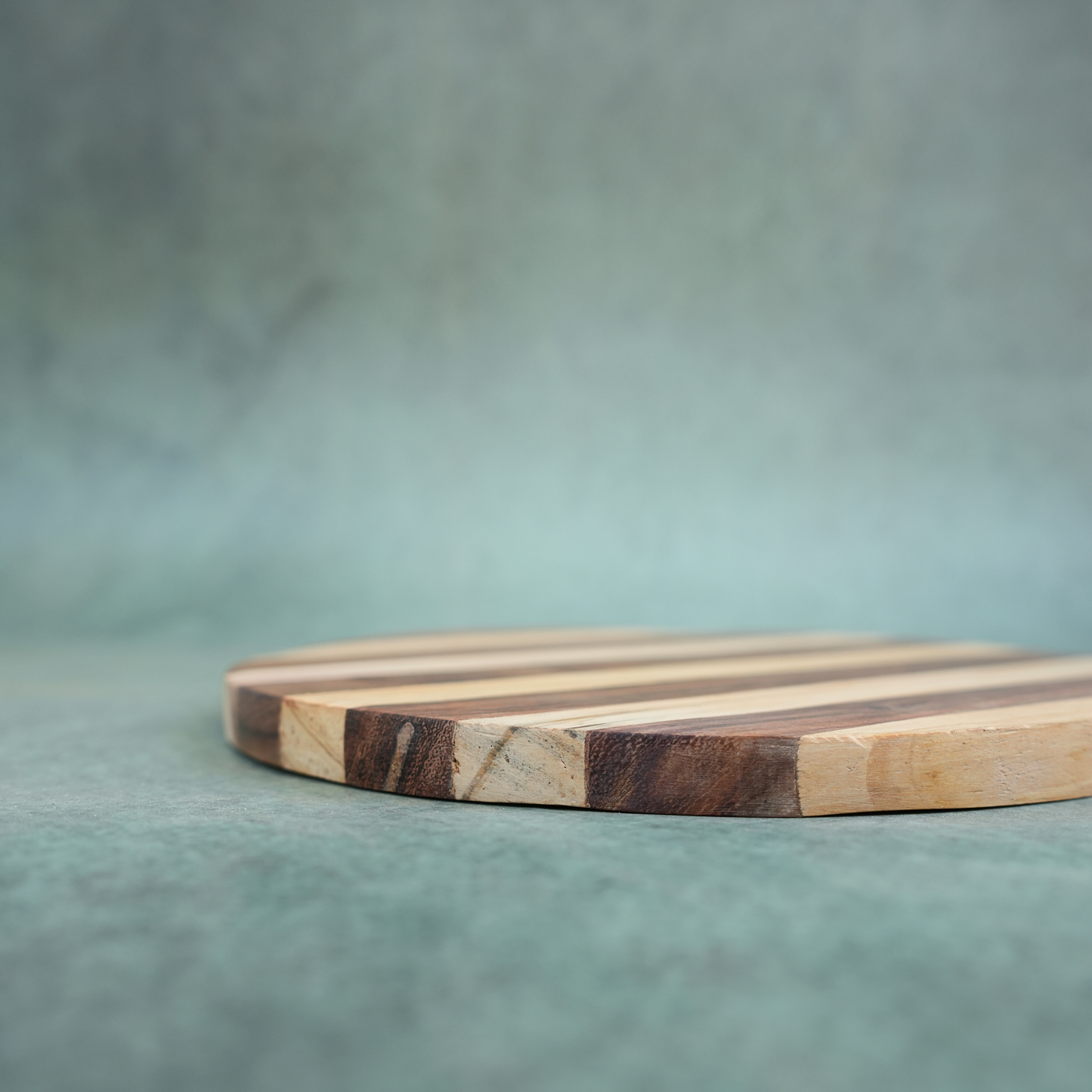 ⁠Round Wooden Trivet- Set of 2