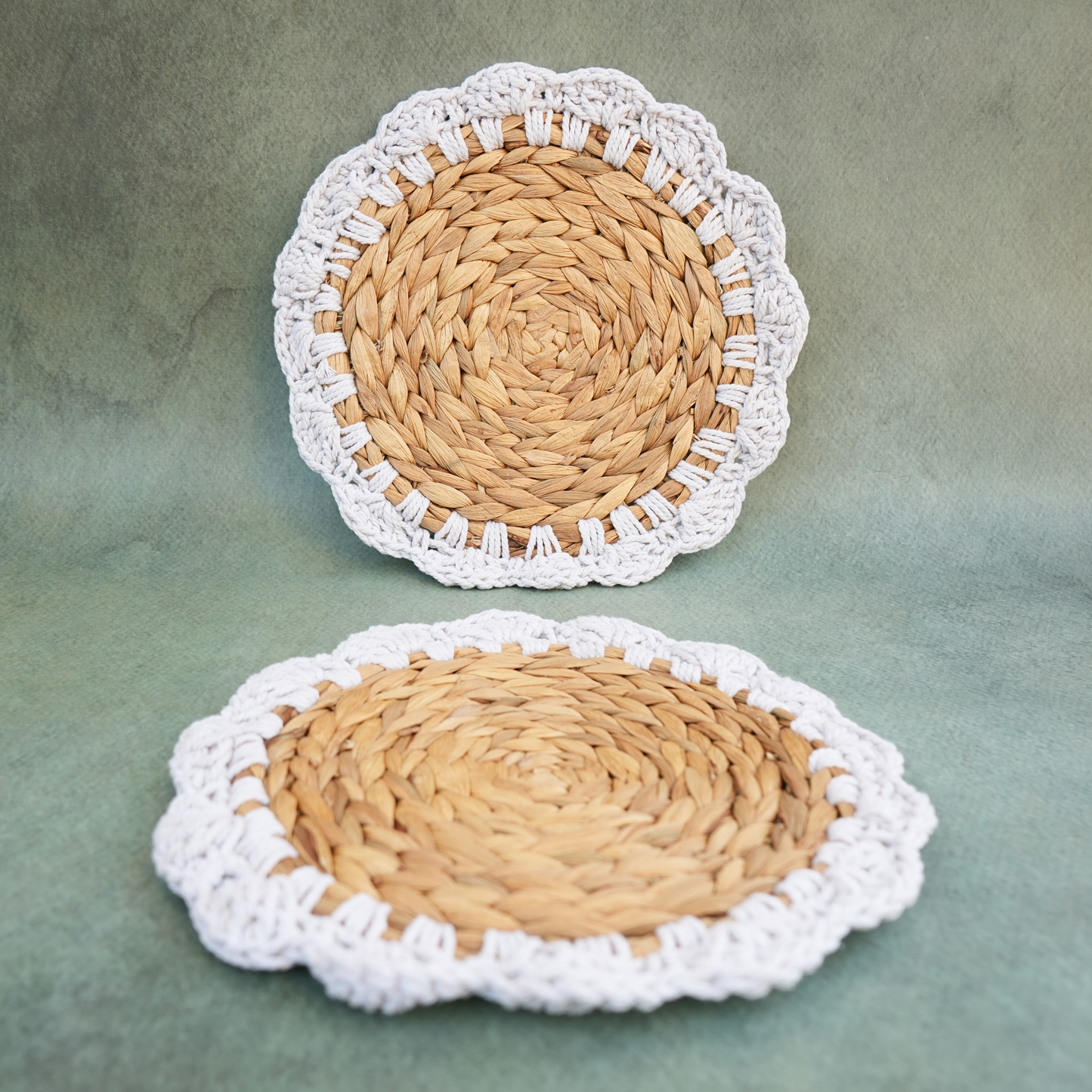 Boho Banana Fibre Trivet- Set of 2