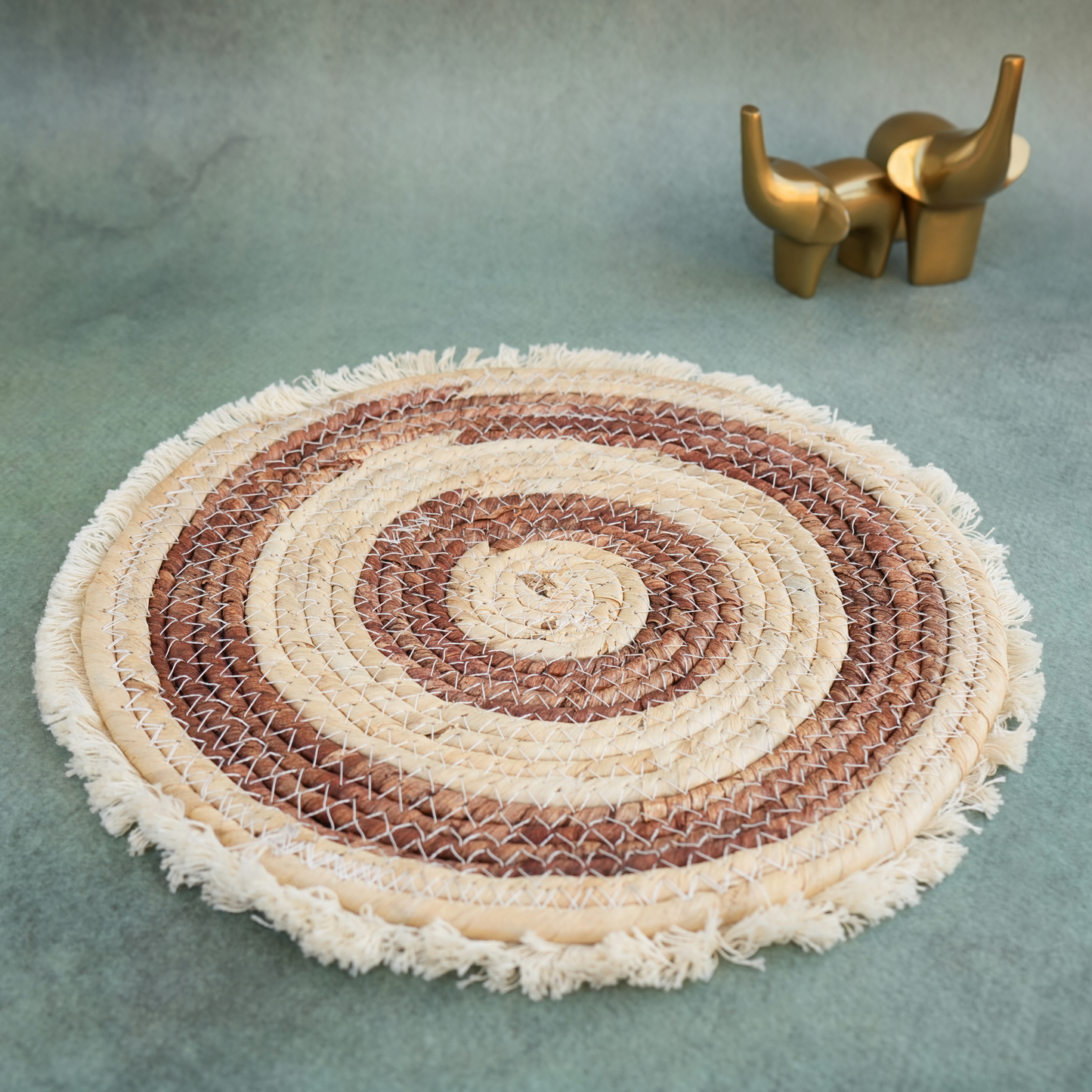 Boho Jute Trivet- Umber