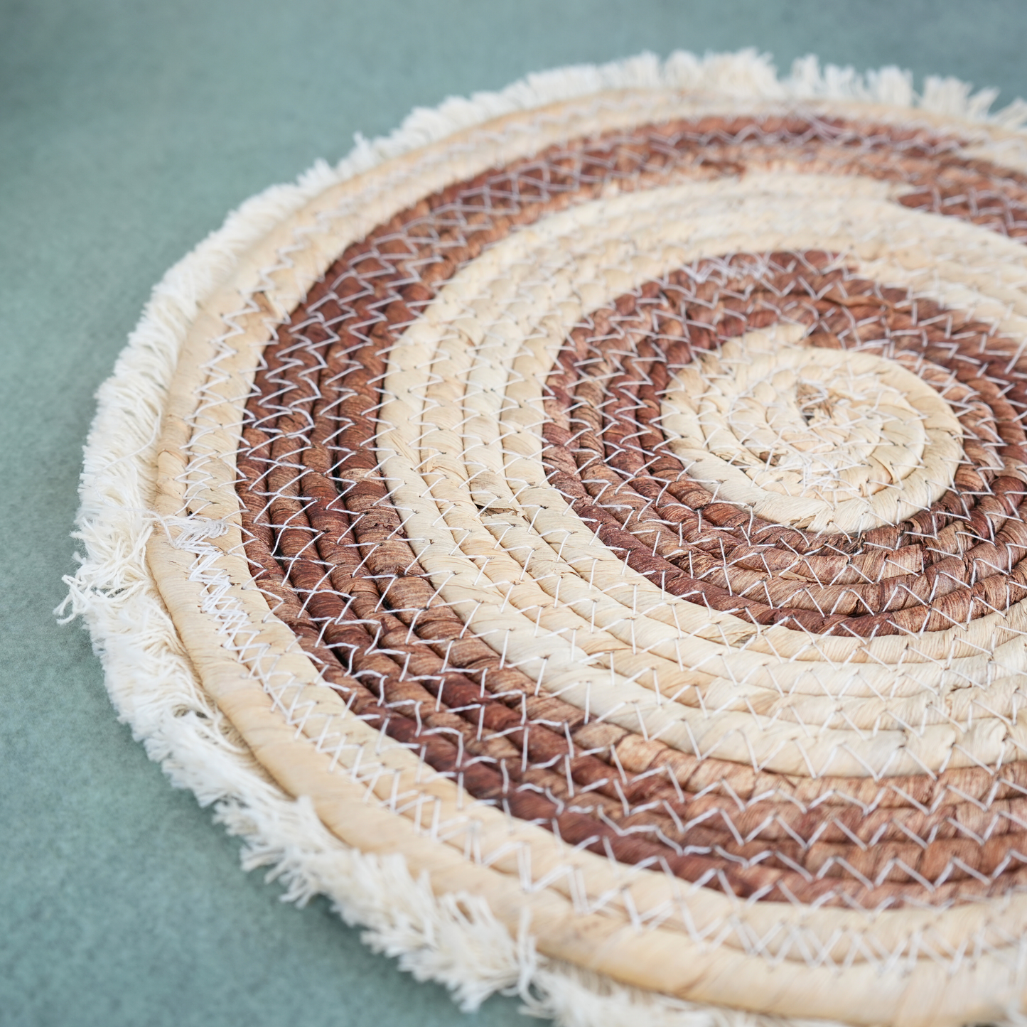 Boho Jute Trivet- Umber