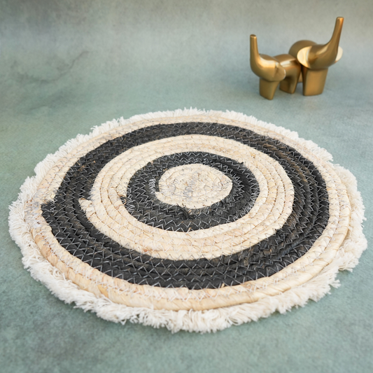 Boho Jute Trivet- Noir