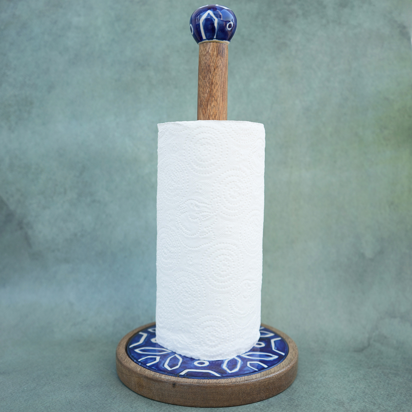 Boho Kitchen Paper Towel Stand