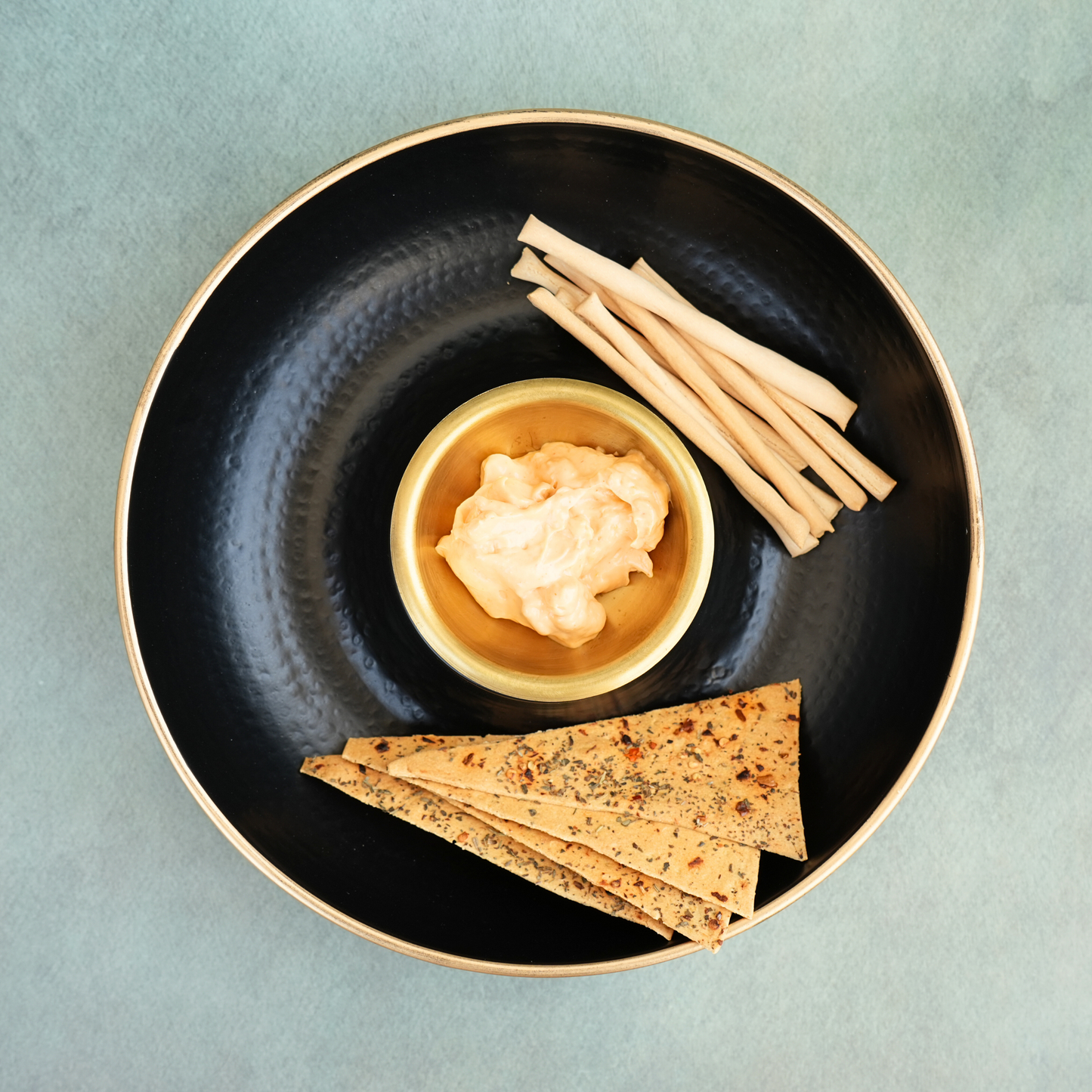 Textured Chip & Dip Platter Set