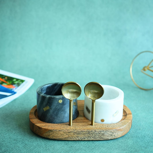 Terra Marble Spice Condiment Holder