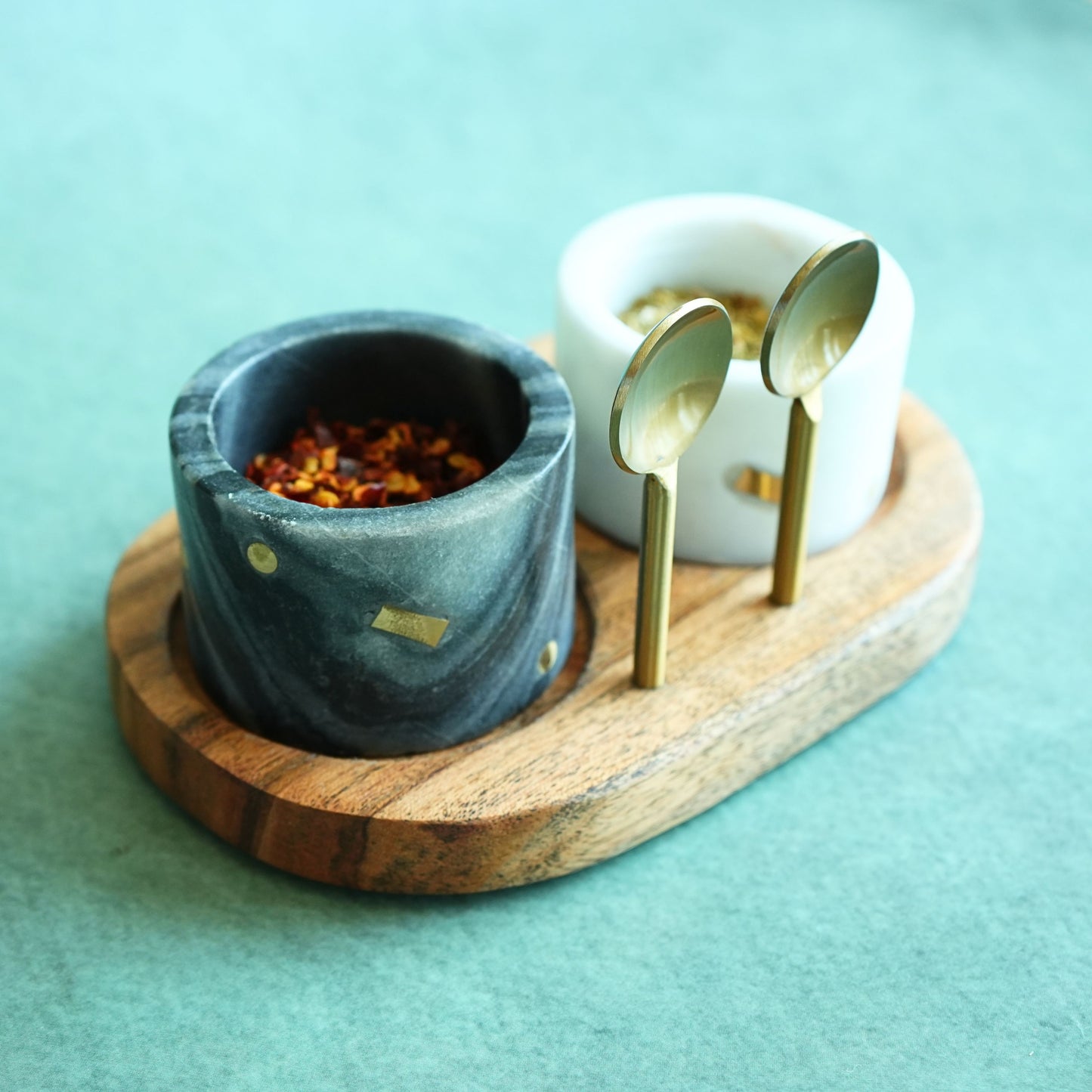 Terra Marble Spice Condiment Holder