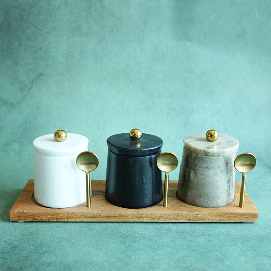 Terra Marble Pickle Jar- Set of 3