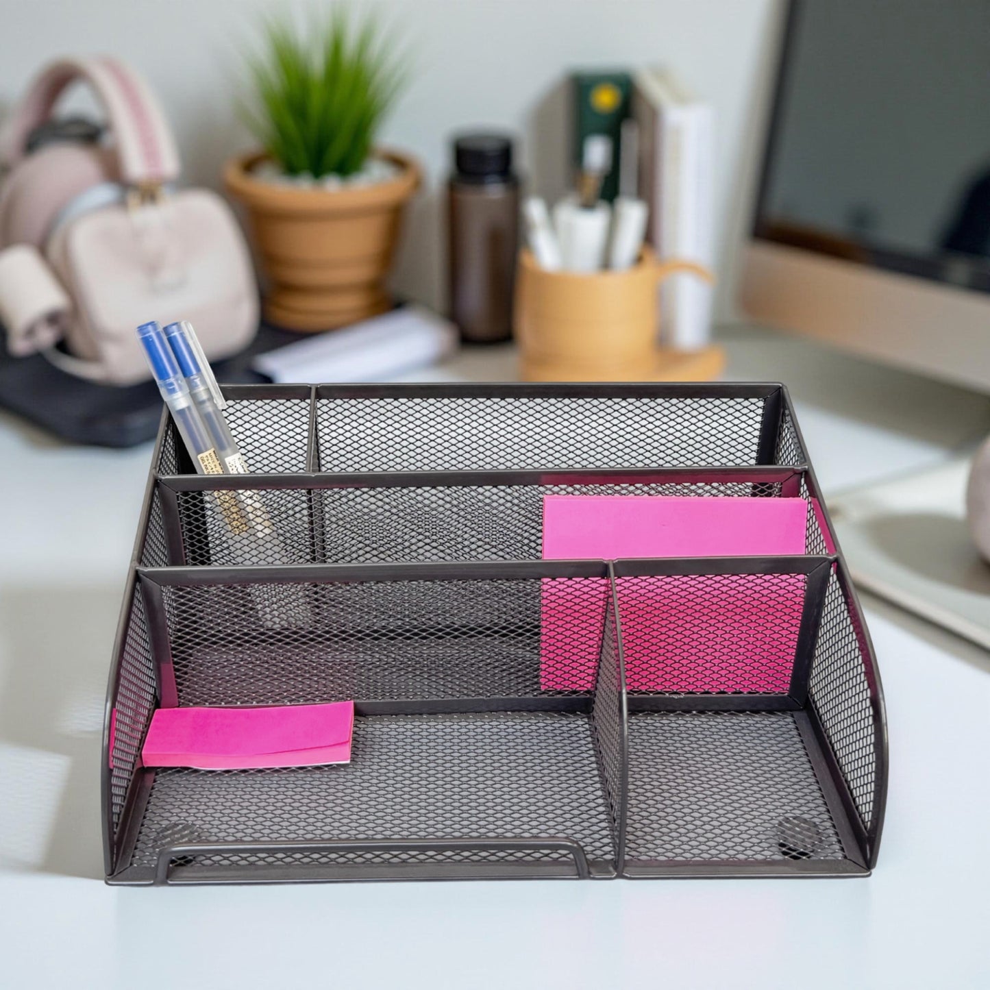 Mesh Stationery Desk Organiser