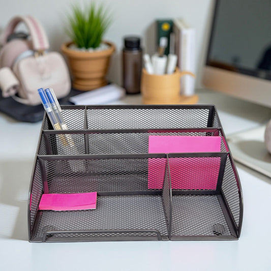 Mesh Stationery Desk Organiser