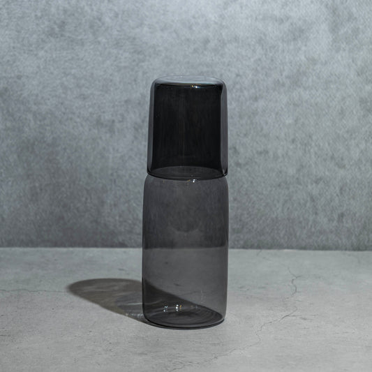 Tinted Glass Carafe- Gray