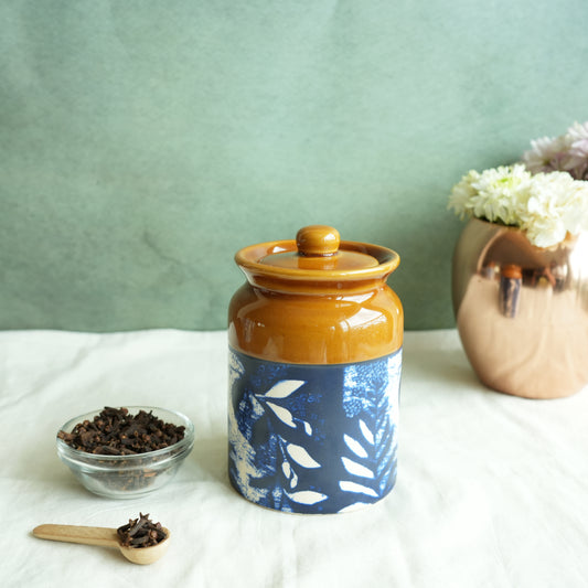 Iris Ceramic Pickle Jar- Medium