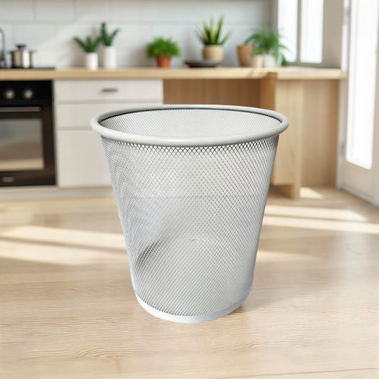 Round Mesh Trash Can