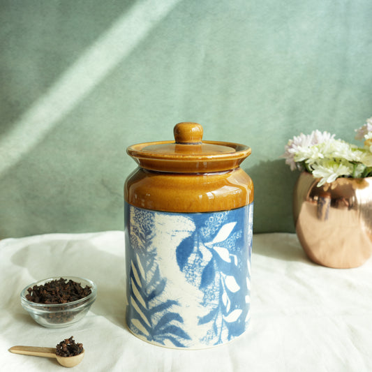 Iris Ceramic Pickle Jar- Large