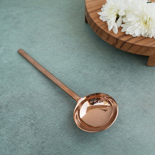 Rose Gold Semi-Matte Stainless Steel Ladle