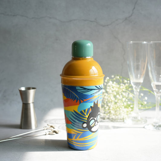 Multicoloured Stainless Steel Cocktail Shaker