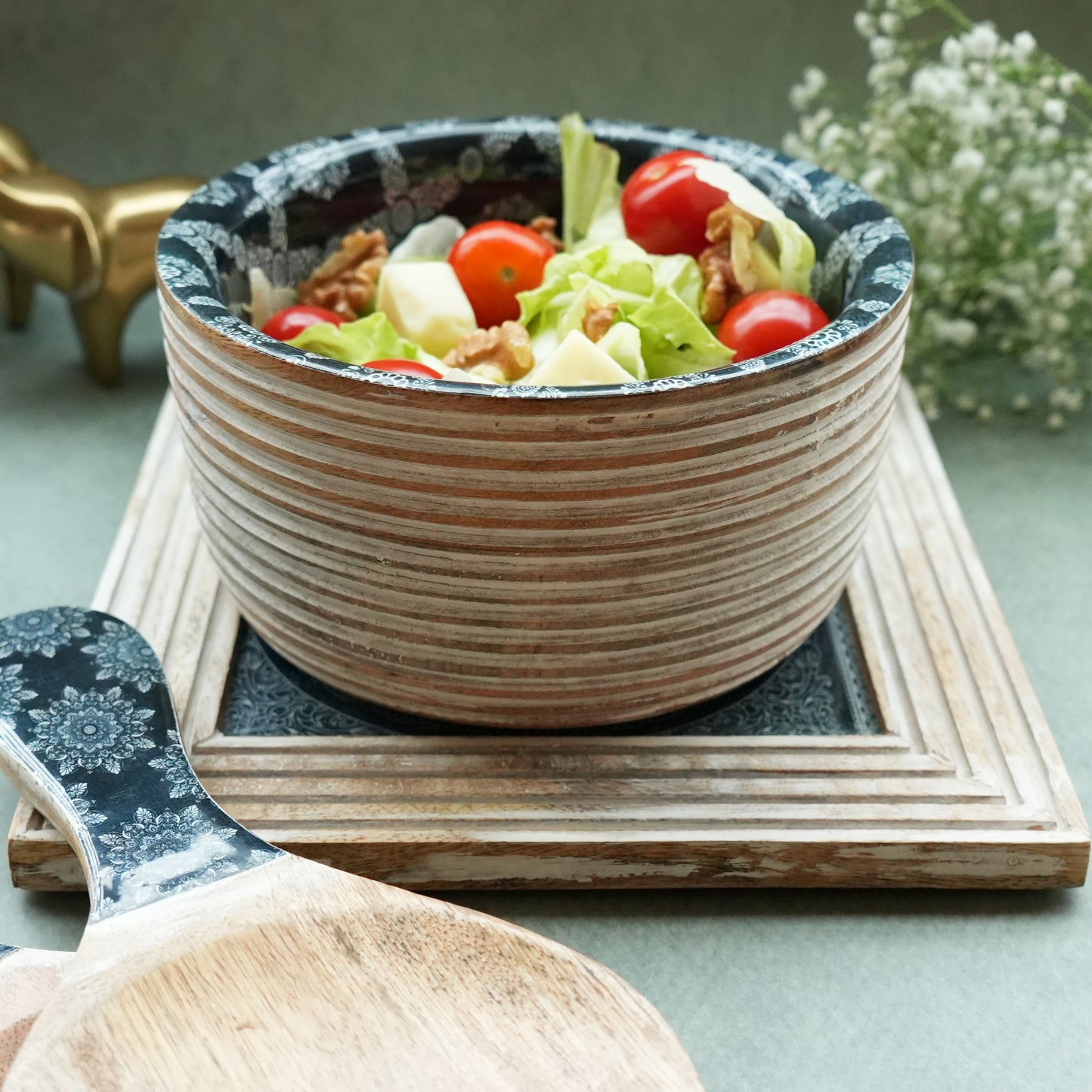 Iris Round Salad Bowl- Small