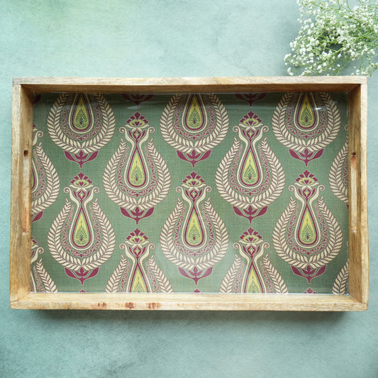 Paisley Rectangle Serving Tray