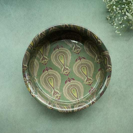 Paisley Round Salad Bowl- Big