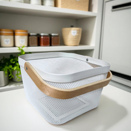 Square Mesh Storage Basket