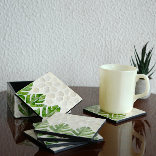 Mother-of-Pearl Coasters - Botanic