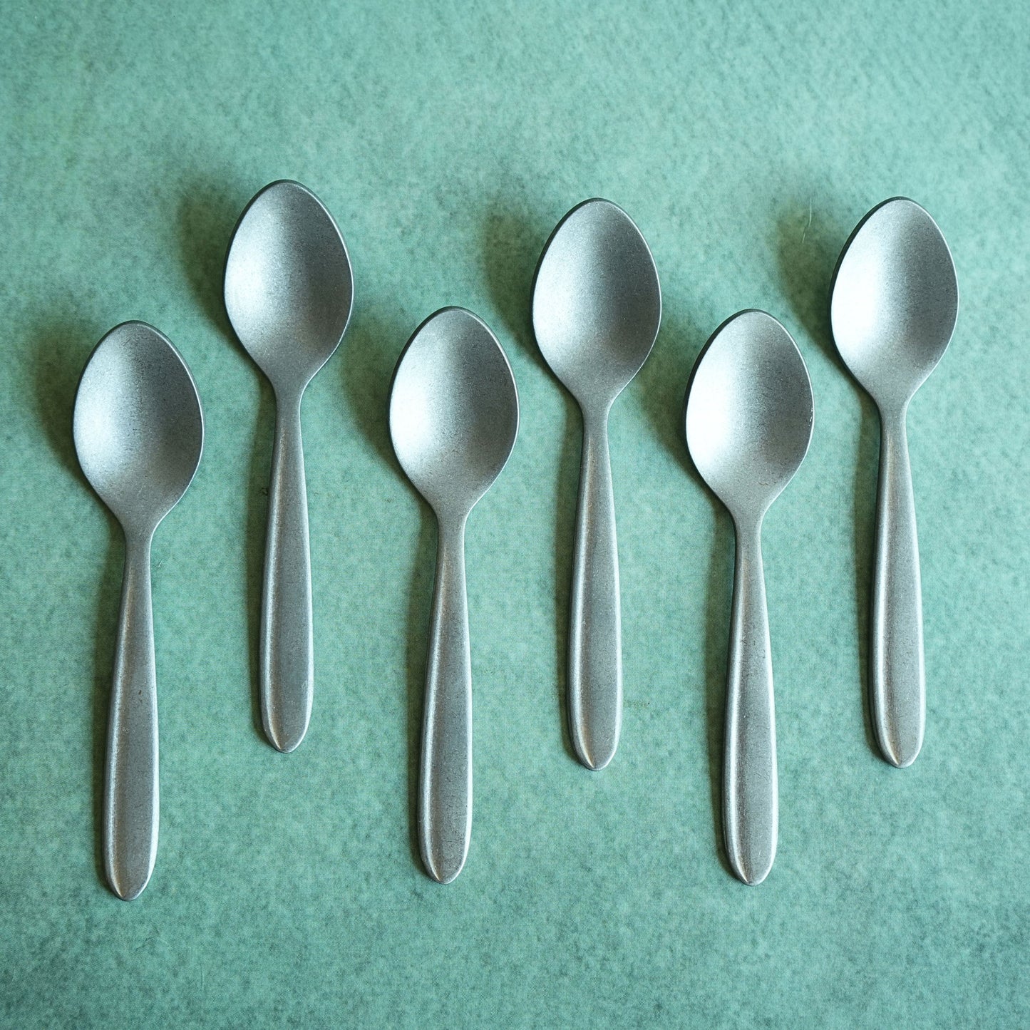 Textured Stainless Steel Matte Teaspoon Set